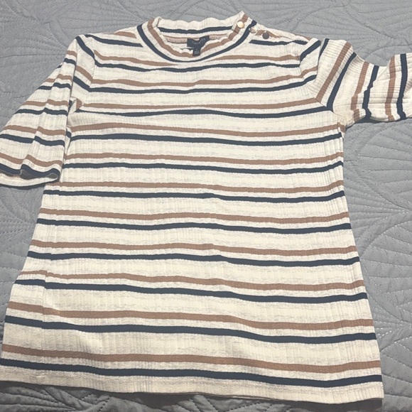 Talbots Multicolor Striped Top - Picture 3 of 4